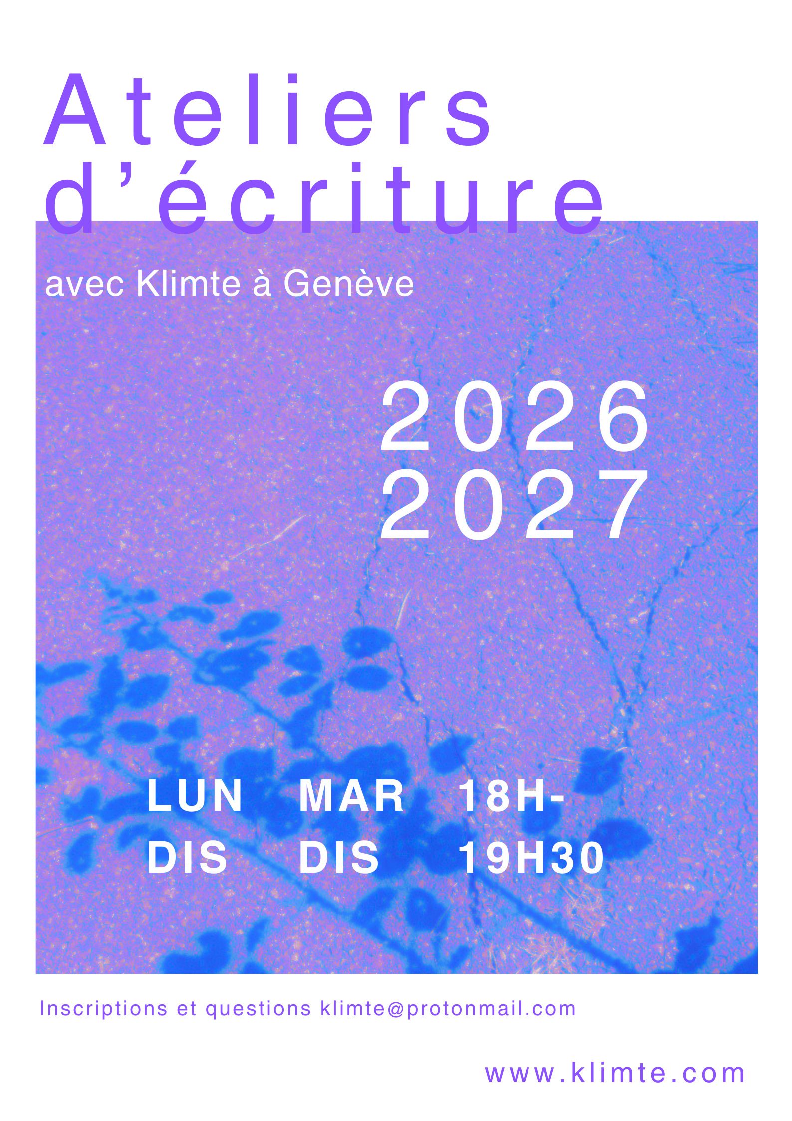 Atelier d'écriture créative pour adultes