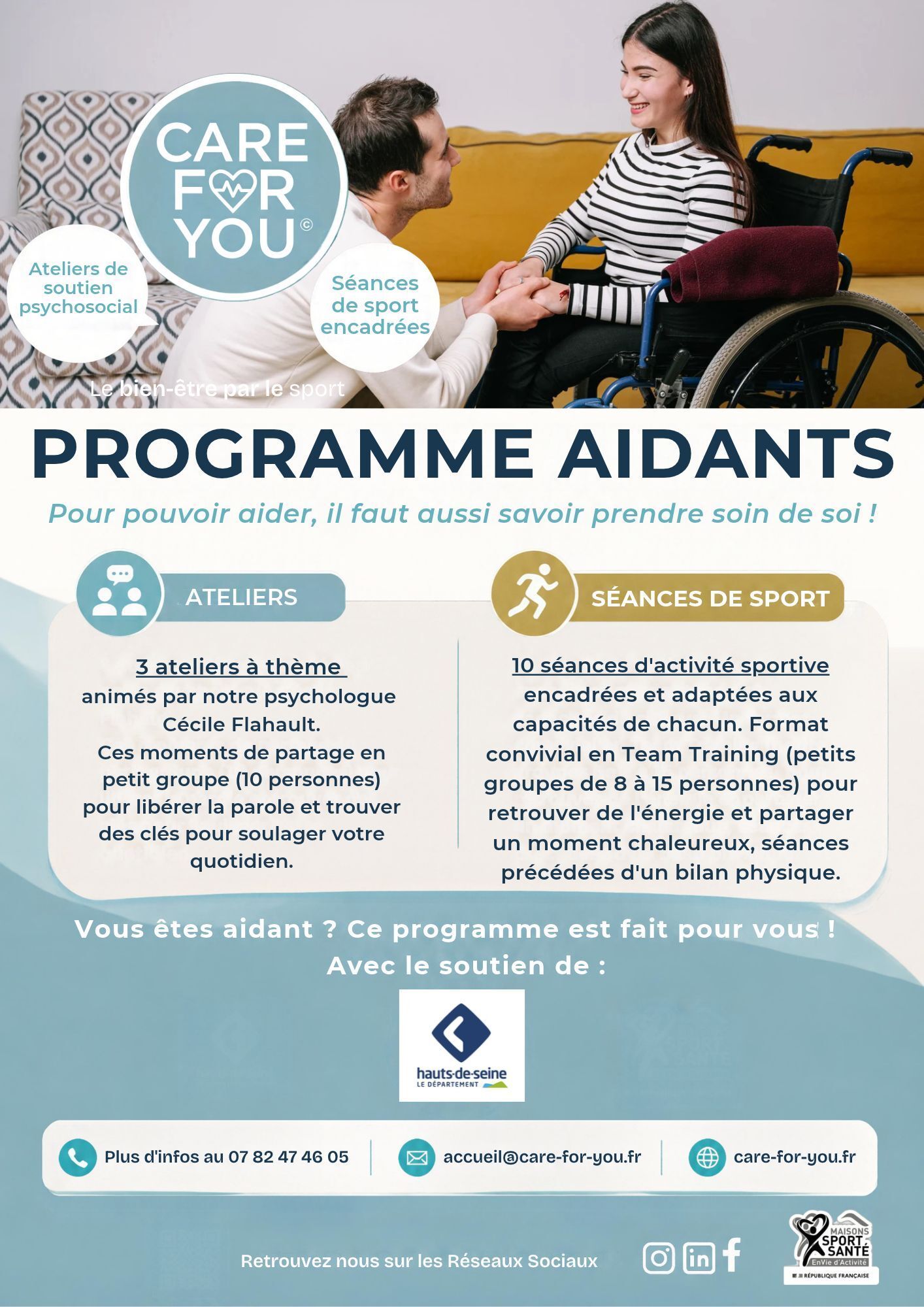 Ateliers du programme AIDANT(E)S de Care for You
