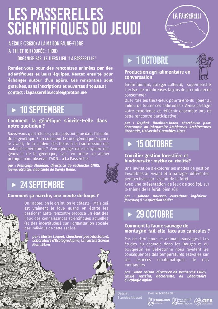 La Passerelle Scientifique du Jeudi : comment la génétique s'invite-elle dans notre quotidien ?