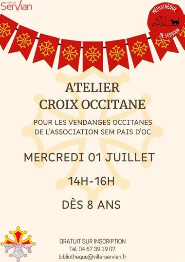 Atelier Banderole Croix Occitane – Servian