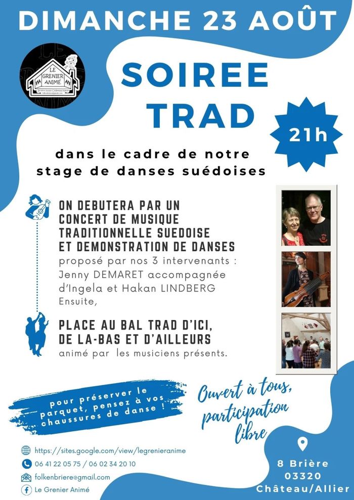 Affiche — soirée trad