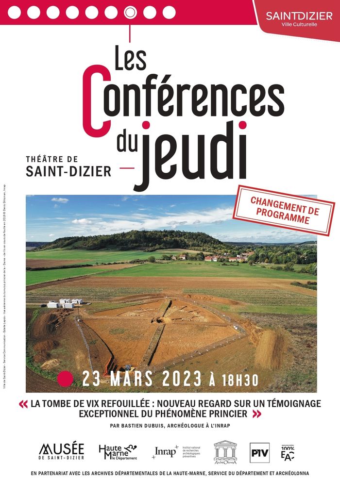 Conférence du Jeudi : "La tombe de Vix refouillée : nouveau regard sur un témoignage exceptionnel du phénomène princier"