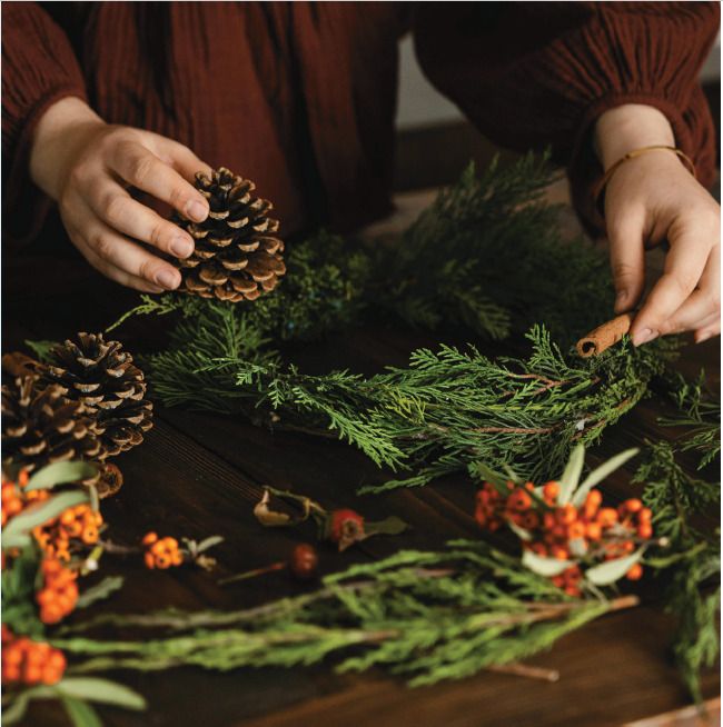 Atelier de création - Couronne de Noël