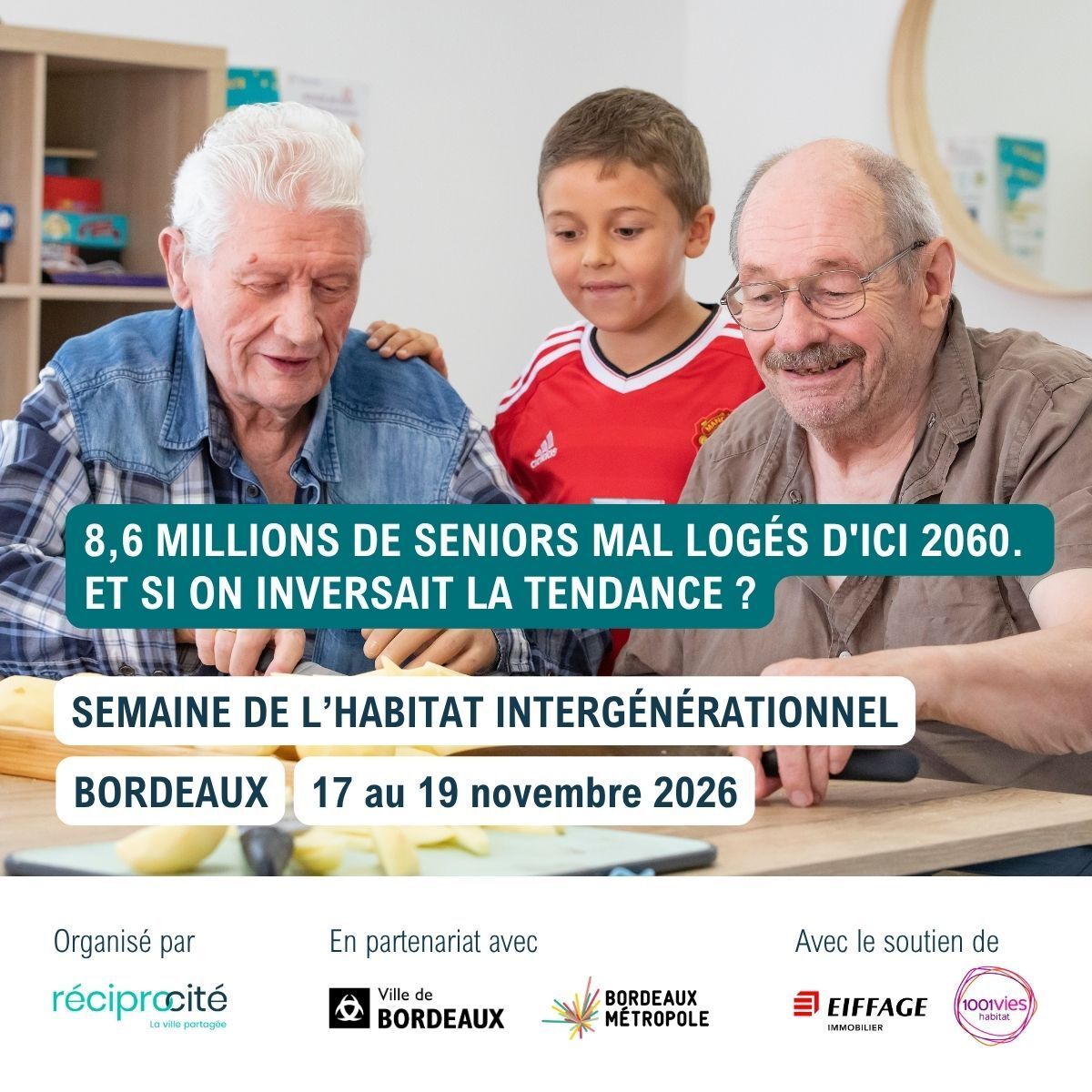 Semaine de l'Habitat Intergénérationnel - Atelier Toit, toi mon toit (sensibilisation des seniors au parcours résidentiel)