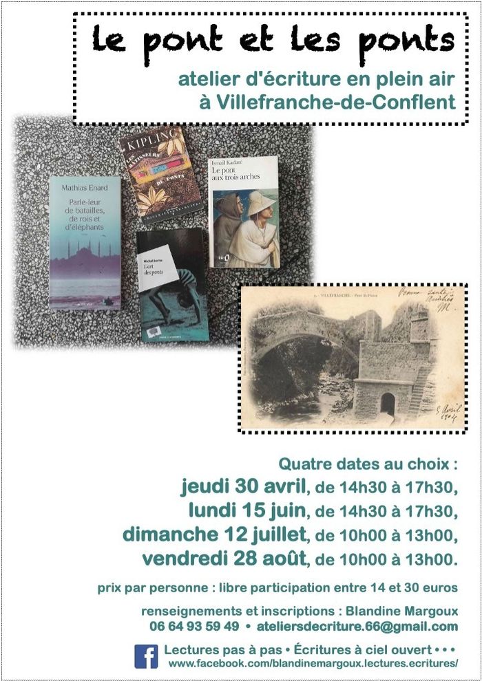Le pont et les ponts • Atelier d'écriture déambulant