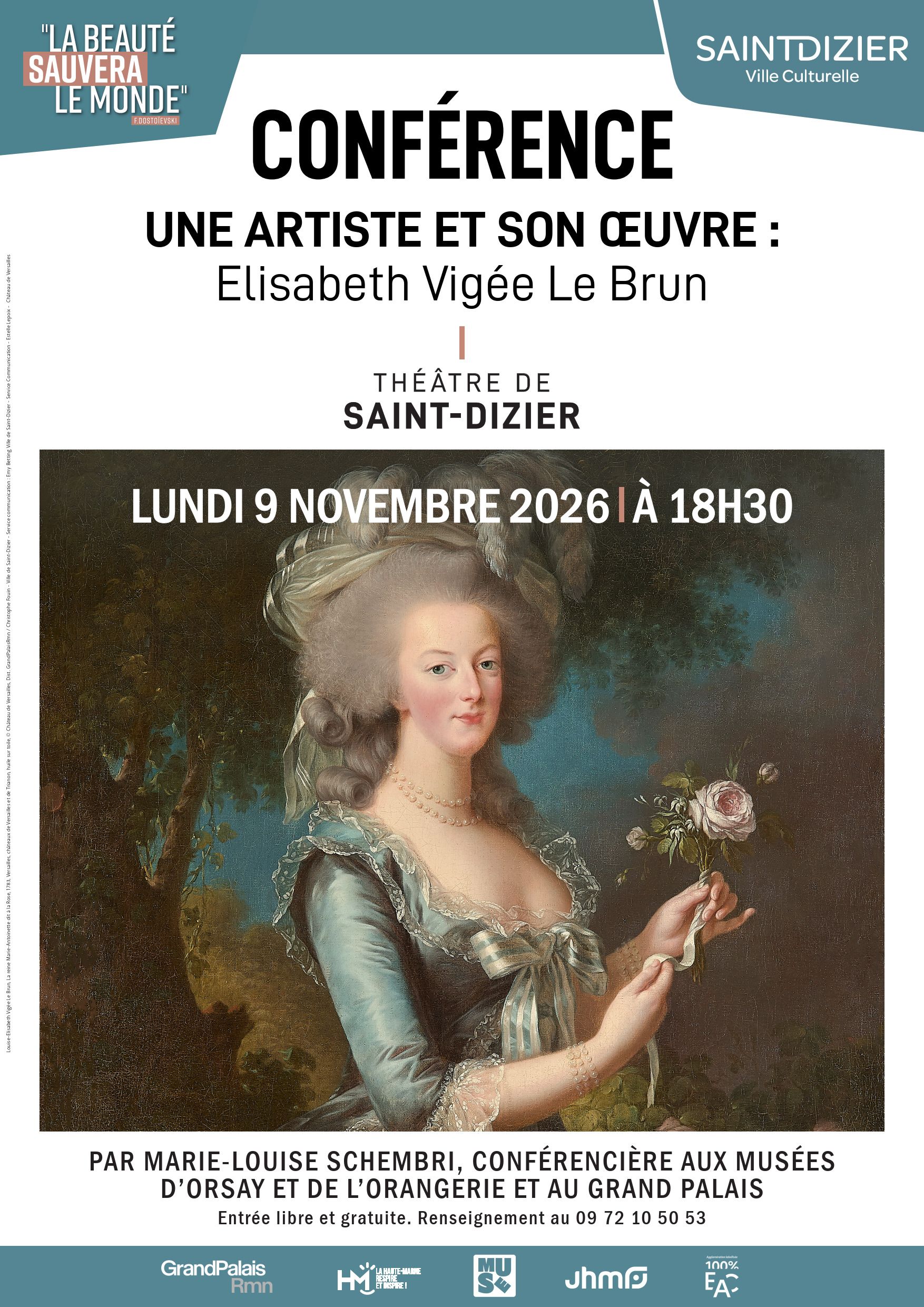 Conférence un artiste et son œuvre : Élisabeth Vigée Le Brun