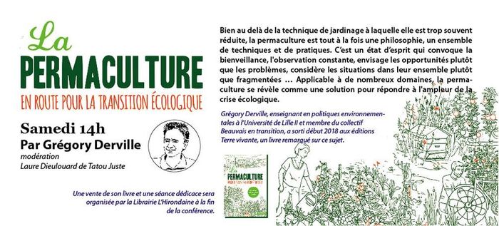 (conférence) La PermaCulture, en route pour la transition écologique, avec Grégory Derville et Laure Dieulouard