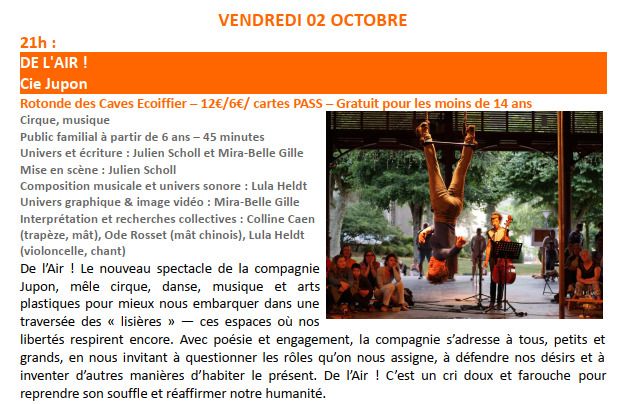 Cirque - De l'air ! Cie Jupon