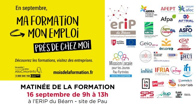 27 centres et organismes de formations participeront pour vous présenter leurs offres de formation !