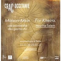 Vernissage des expositions "Maison-main" et "For Kheira," de Nesrine Salem