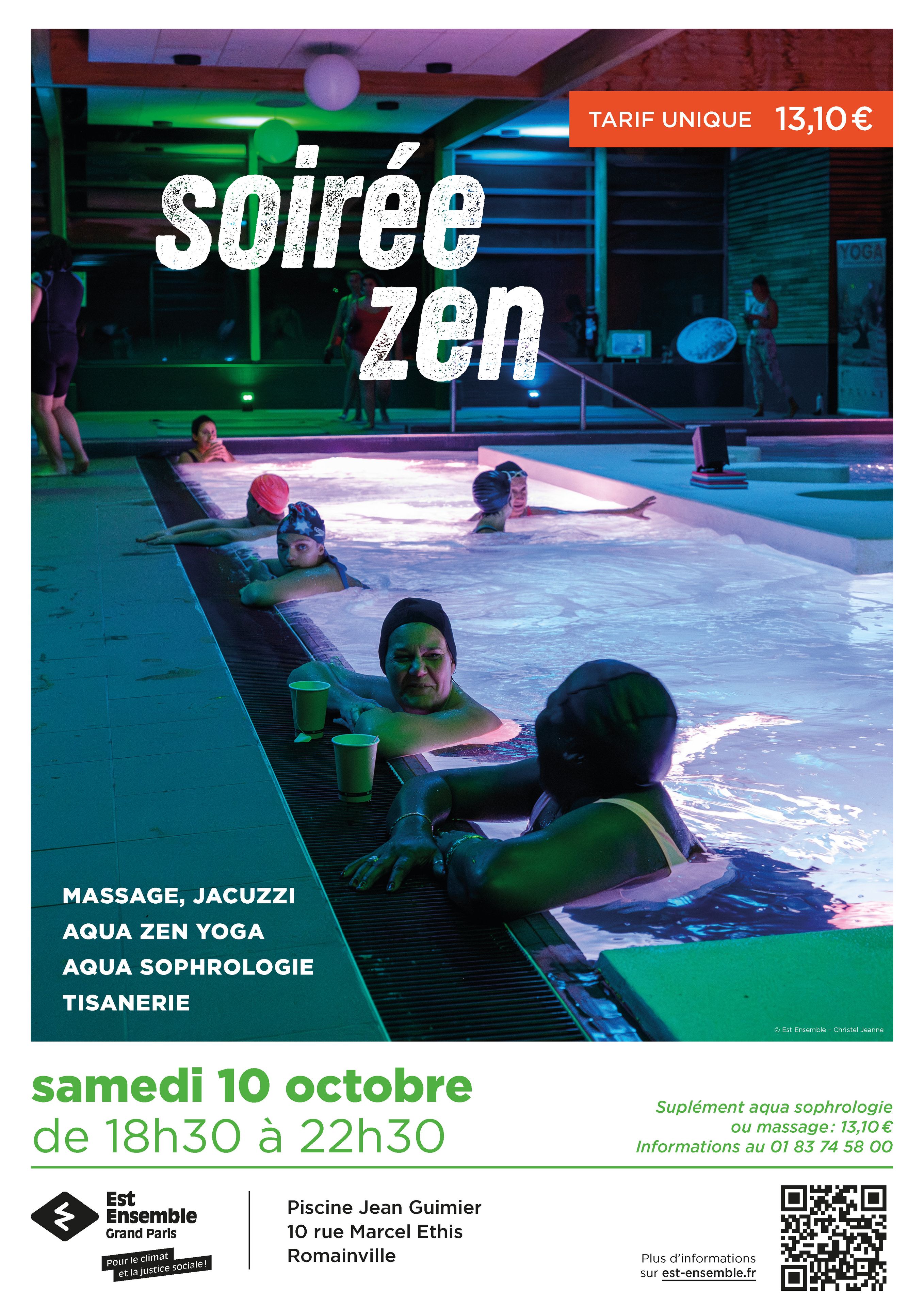 Soirée ZEN Piscine Romainville