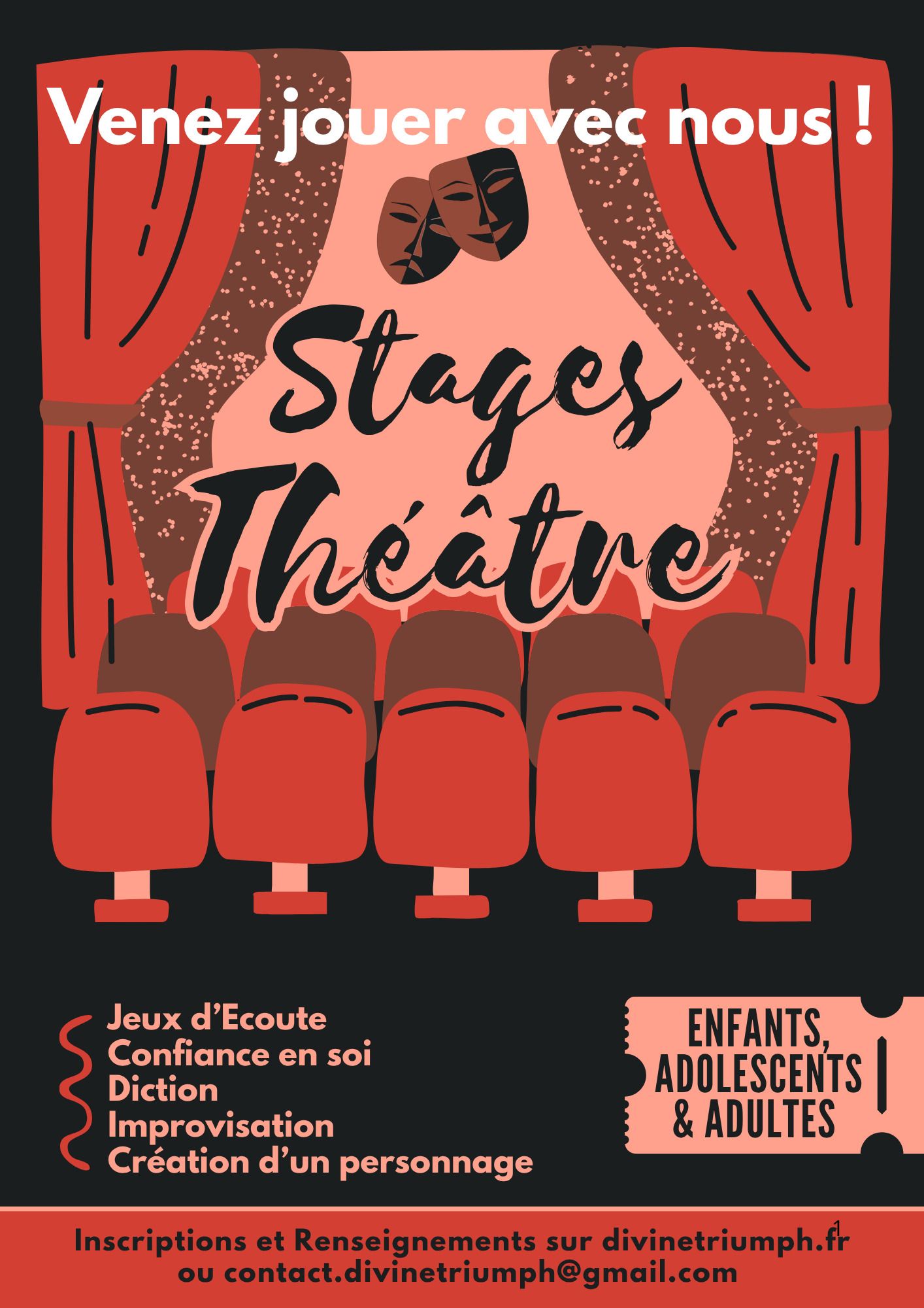 Stage Théâtre enfants 7-11 ans