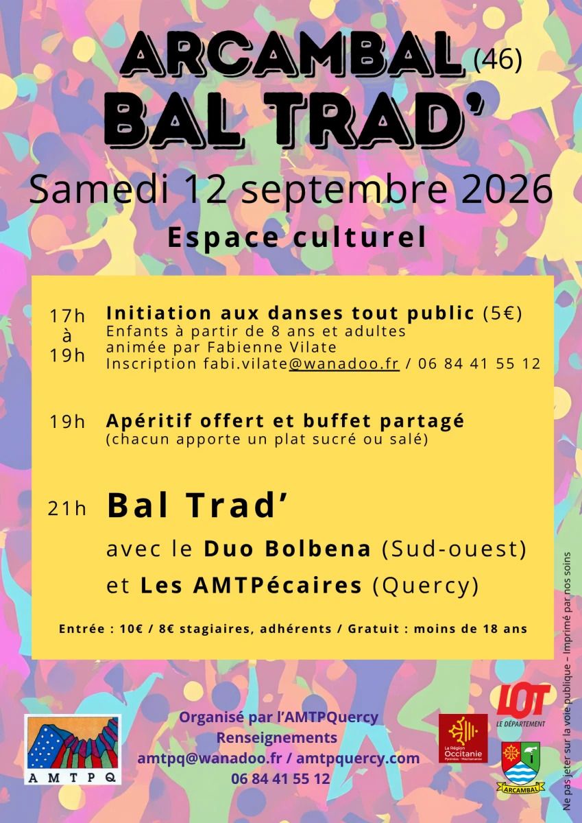 Journée de rentrée de l'AMTPQ - Initiation danse et bal Trad
