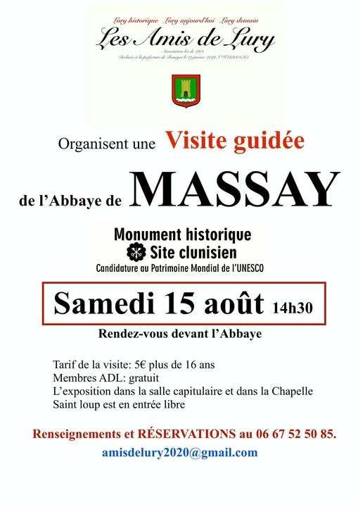 Visite guidée Abbaye de Massay