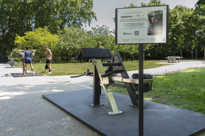 Appareils de musculation au Parc Bordelais