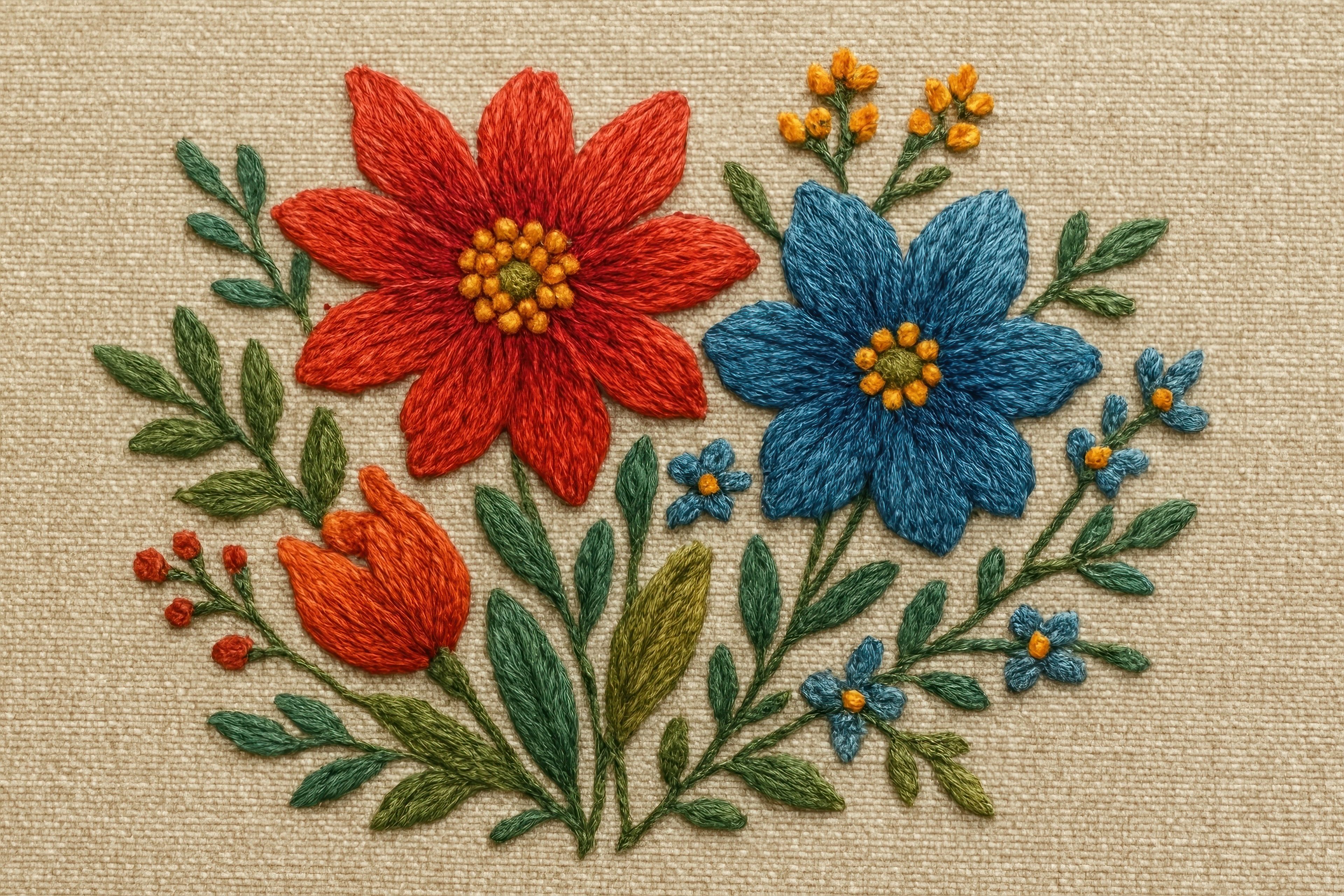 Atelier créatif - Broderie florale