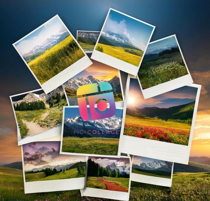 Utilisation de l'application PicCollage et Snaspeed