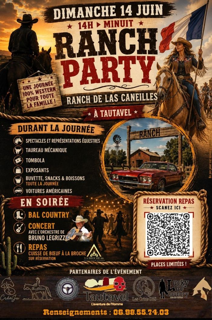 Ranch Party - Spectacles, tombola, bal country...
