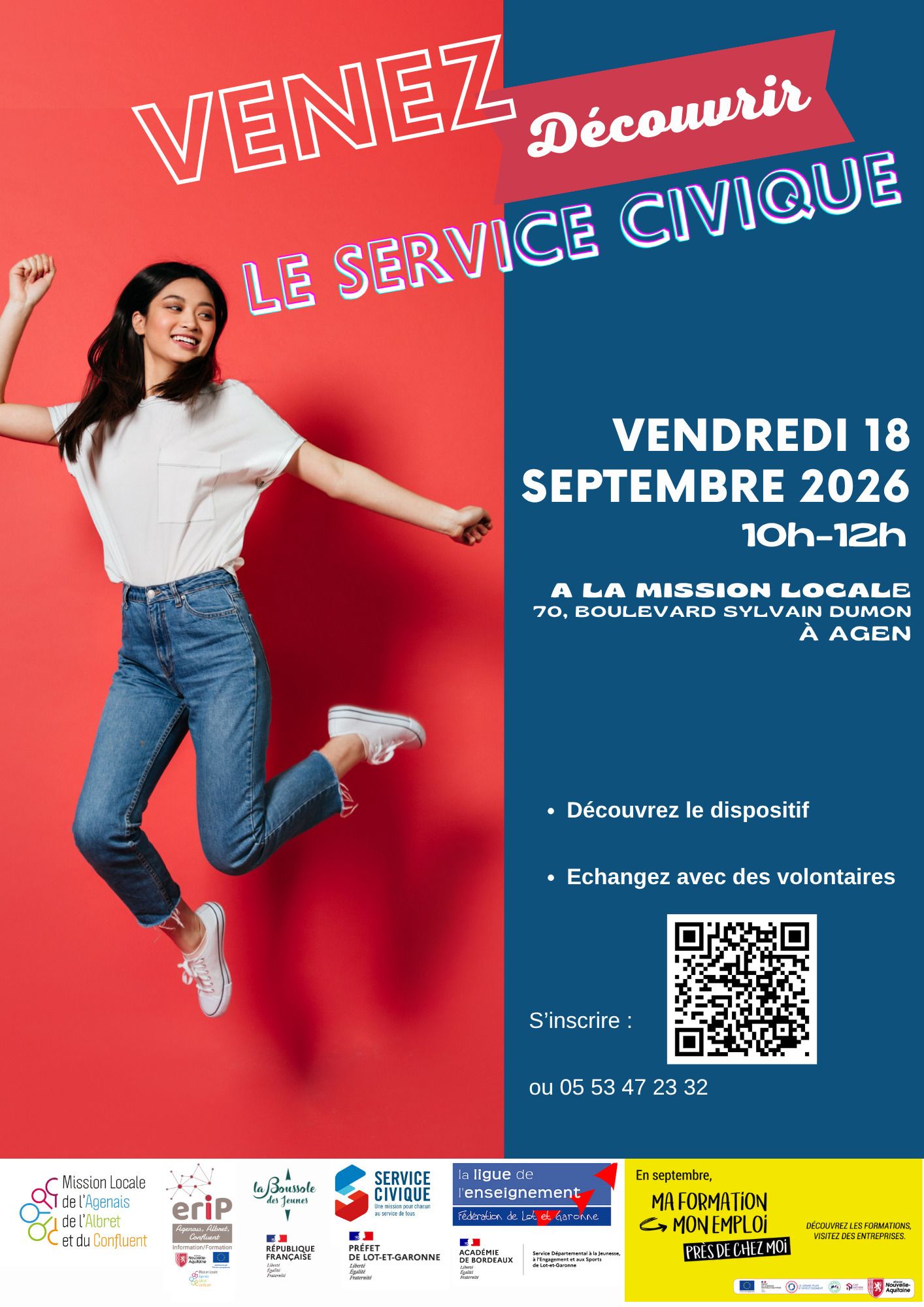 VENEZ DECOUVRIR LE SERVICE CIVIQUE !