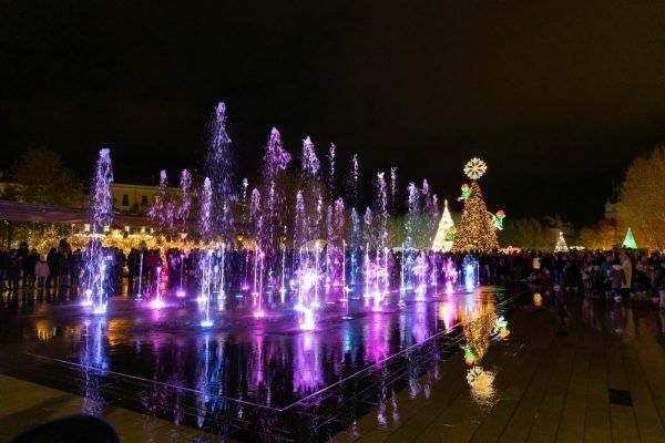 La fontaine musicale de Noël