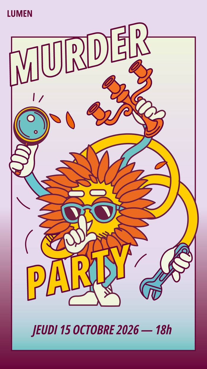 Plongez dans l'intrigue lors de notre Murder Party du jeudi 15 octobre à 18h au Forum du LUMEN !