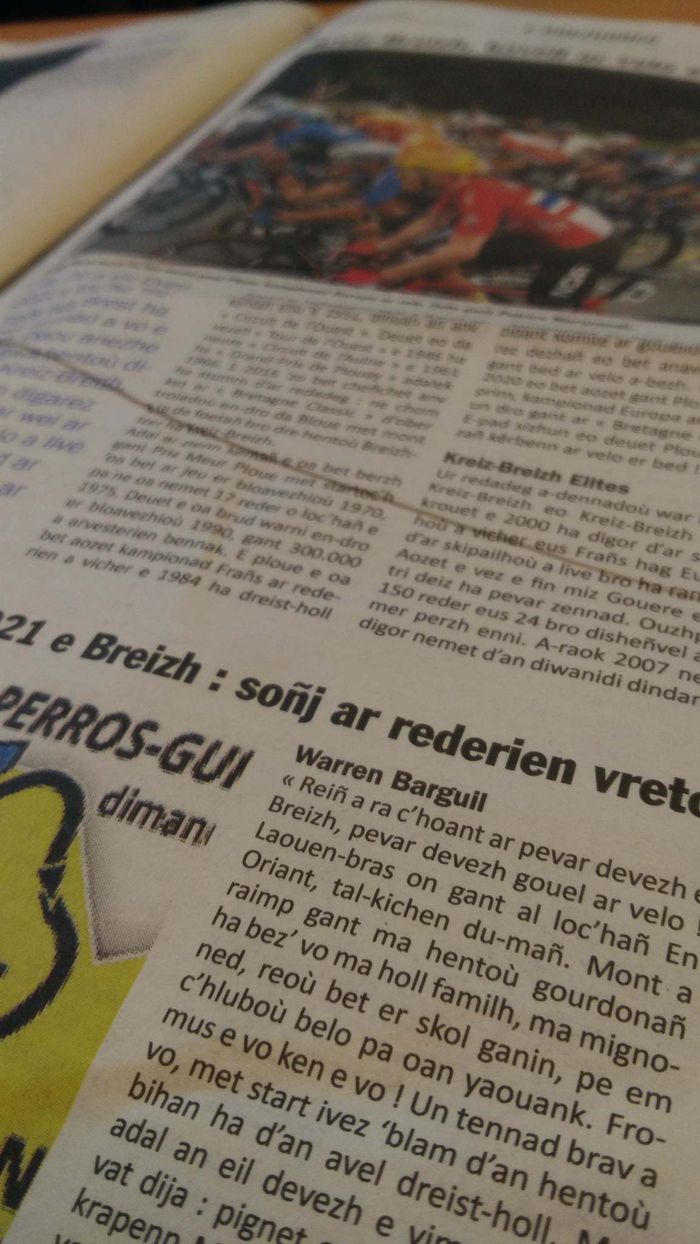 Page en breton dans Le Poher : Le nouveau média Splann !