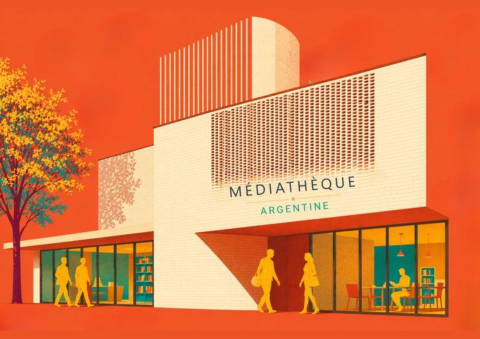 Fête d'inauguration de la médiathèque Argentine