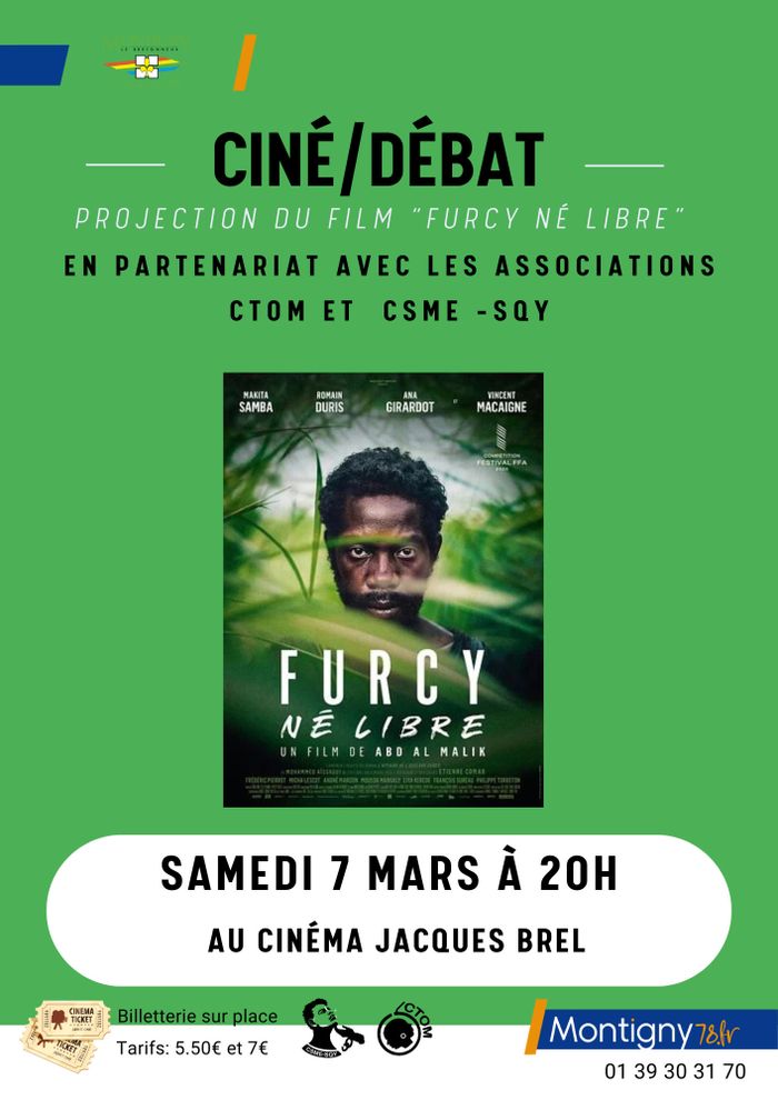 Projection du "Film Furcy né libre" suivi d'un débat