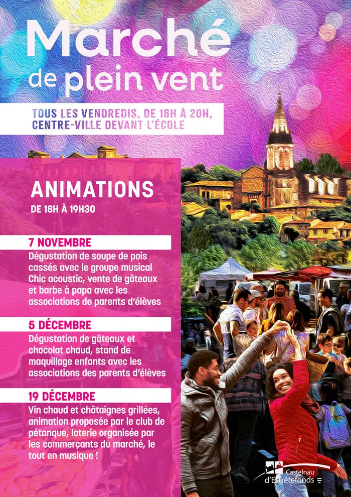 Animations au marché de plein vent du vendredi