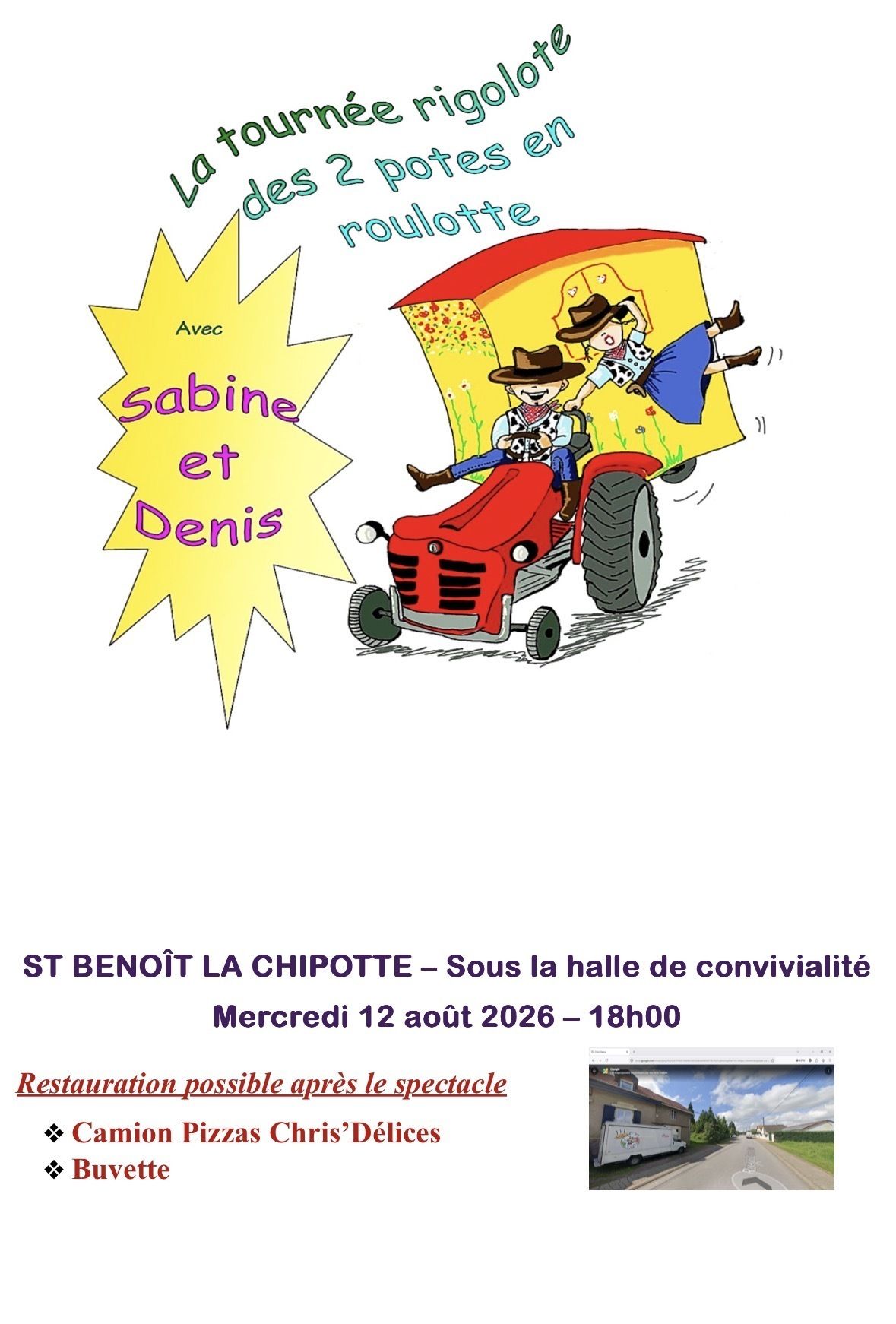 la tournée rigolote des 2 potes en roulotte