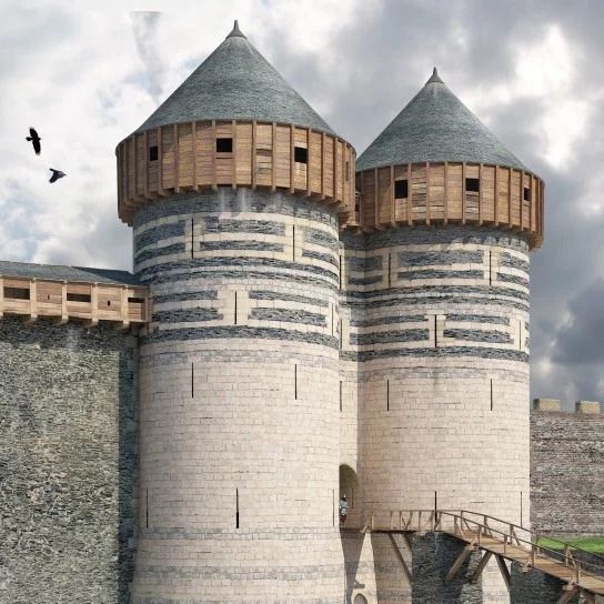 La forteresse au XIIIe siècle