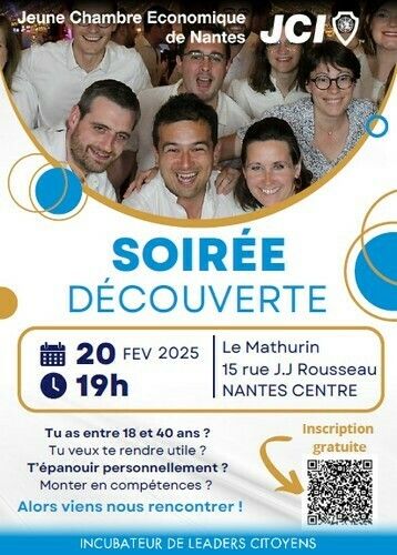 Soirée découverte de la Jeune Chambre Économique de Nantes