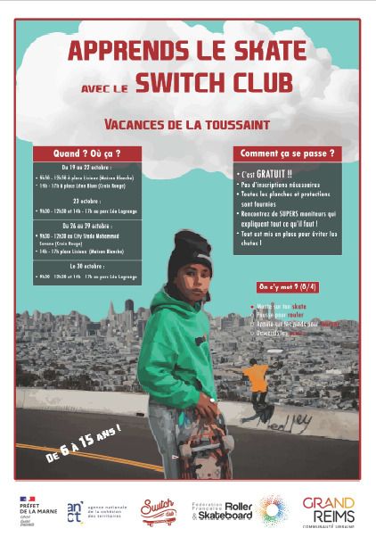 Apprends le skate avec le Switch Club, Photo : Ça bouge dans vos quartiers ! · OpenAgenda