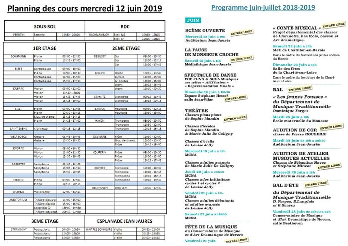 Portes ouvertes du Conservatoire à Rayonnement Départemental de Musique et d'Art Dramatique de Nevers