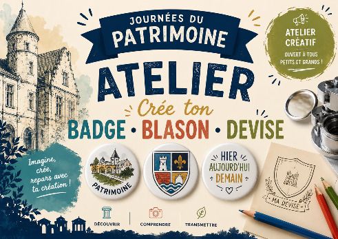 Blasons et devises de Saint-Germain-en-Laye : crée ton badge !
