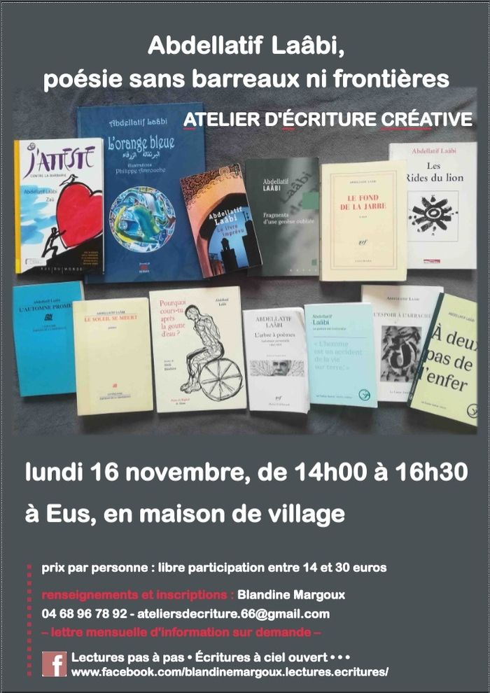 Abdellatif Laâbi, poésie sans barreaux ni frontières • Atelier d'écriture