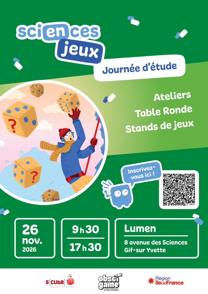 Venez découvrir la richesse et la diversité des jeux existants pour faire de la médiation scientifique grâce à la Journée Sciences en jeux !