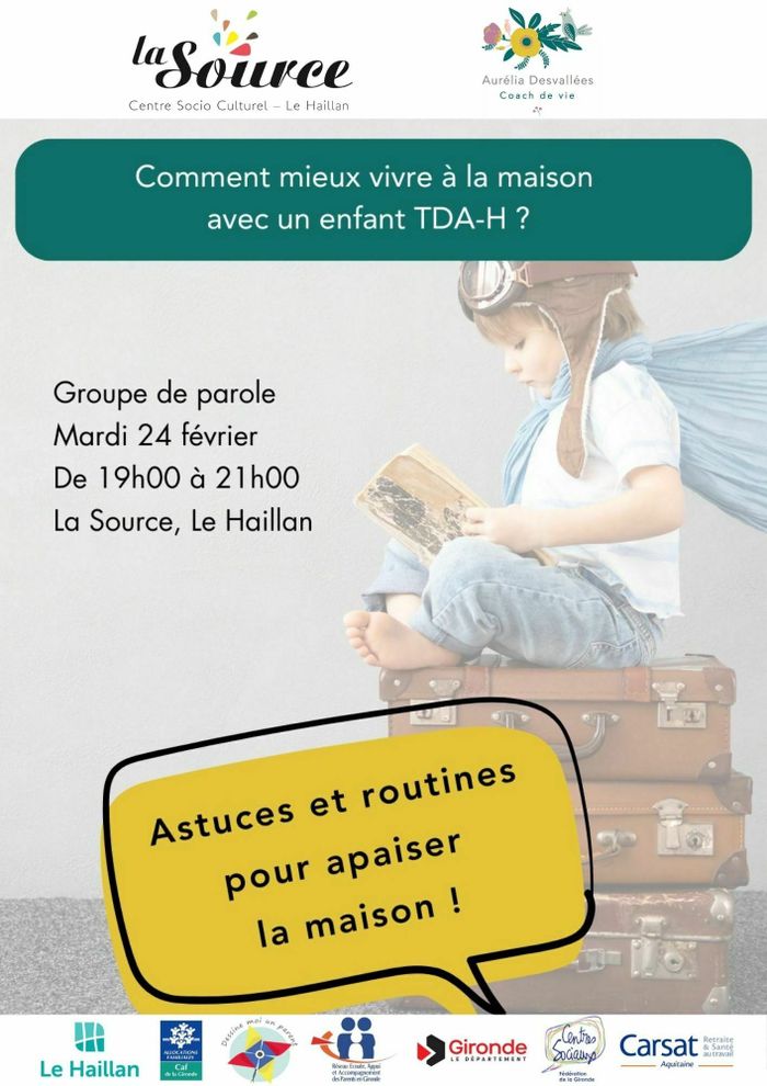 Groupe de parole parents d'enfants TDA-H