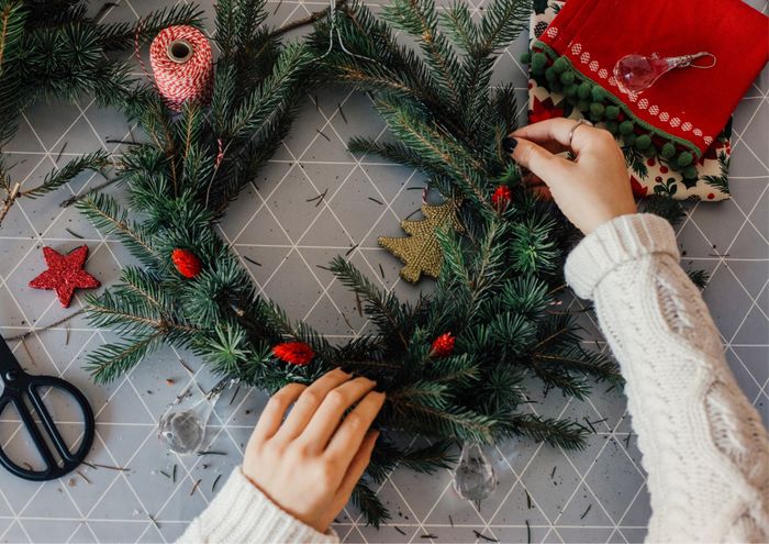 Atelier « Confection couronne de Noël »