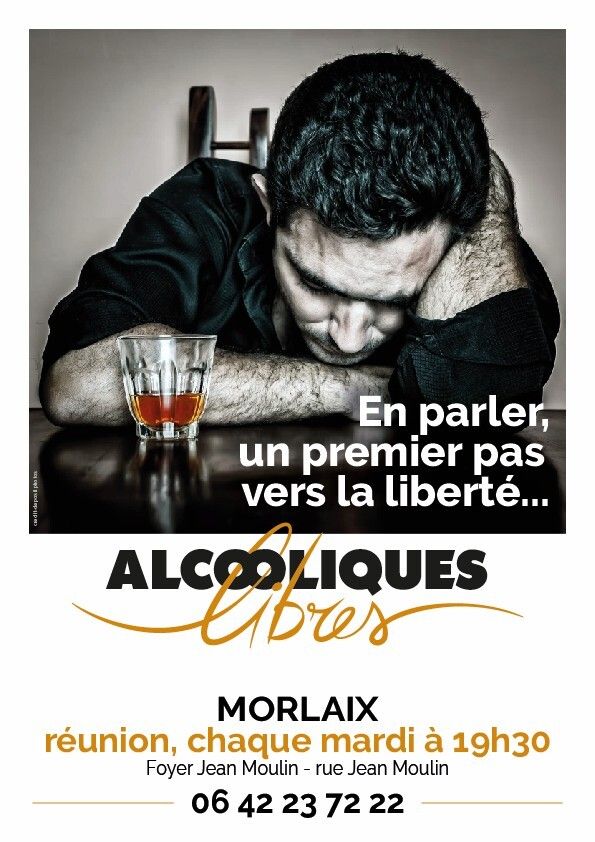 Réunions d'entraide alcool - Morlaix - Tous les mardis de 19h30 à 20h30