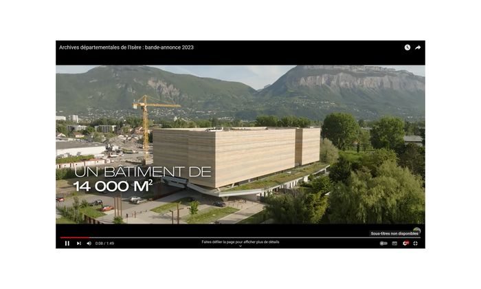 Projection de films dans l’auditorium
