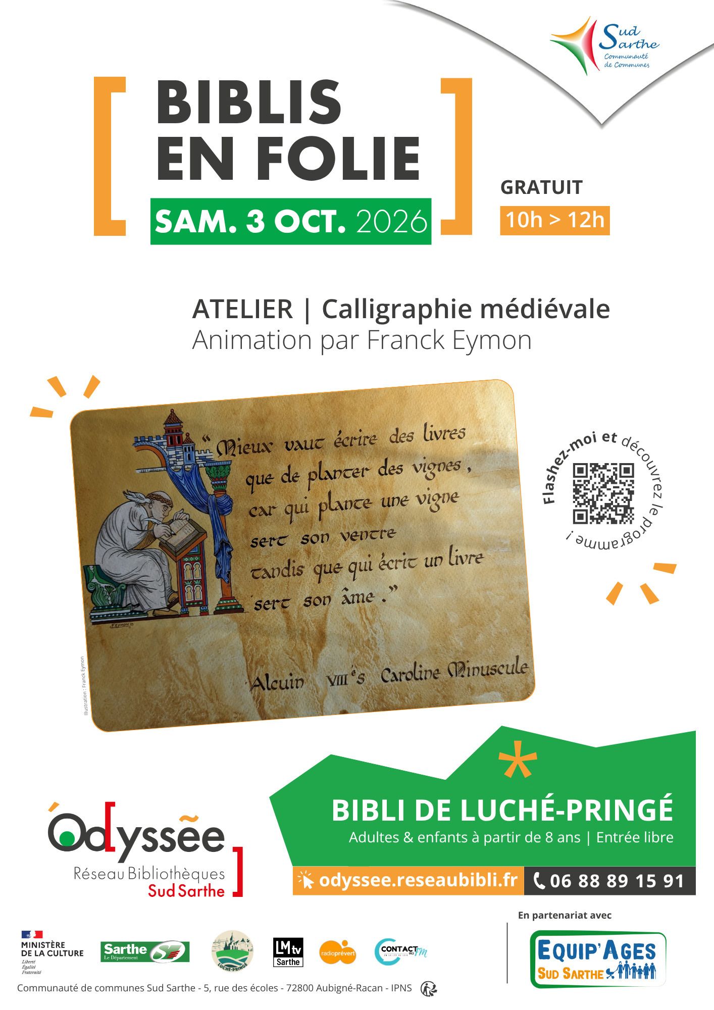 Atelier « découverte calligraphie »