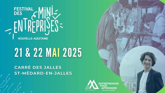 Venez découvrir les projets de jeunes au Festival des Mini-Entreprises® les 21 et 22 mai ! Stands, échanges, conférences inspirantes, dont celle de Théo Leblanc sur l’IA et le lien intergénérationnel.