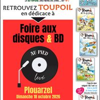 Retrouvez TOUPOIL, la BD-Nature des enfants, à la Foire aux disques & BD de Plouarzel, dimanche 18 octobre 2026.