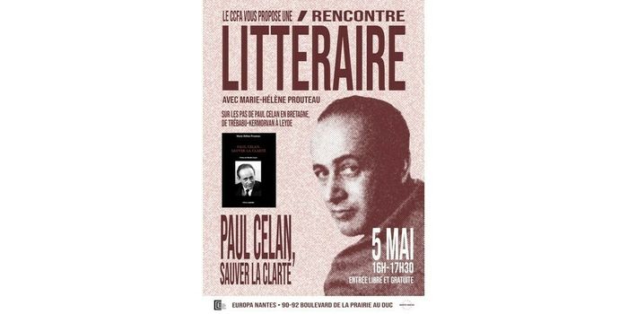 Rencontre littéraire : Paul Celan, sauver la clarté