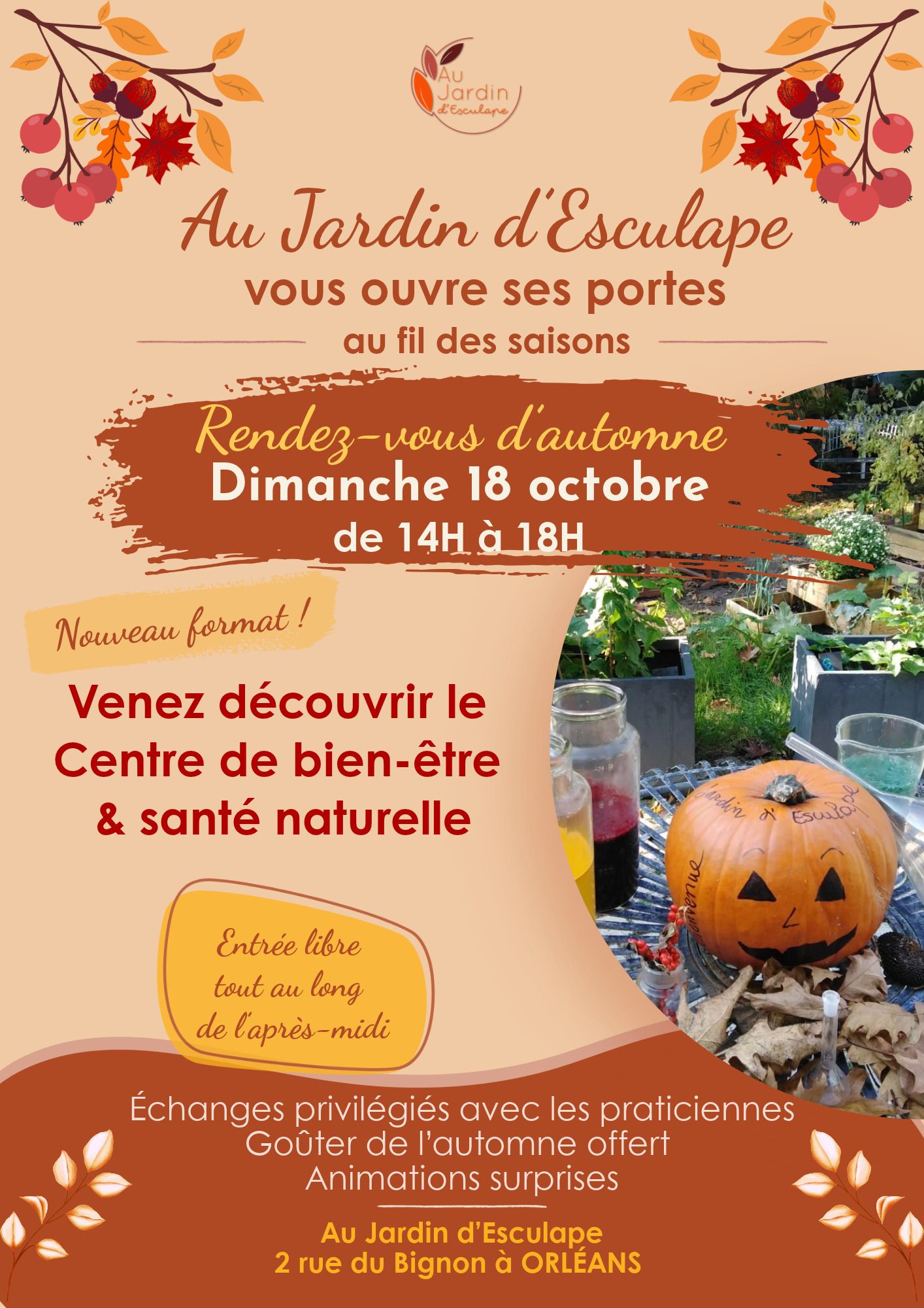 RENDEZ VOUS D'AUTOMNE AU JARDIN D'ESCULAPE