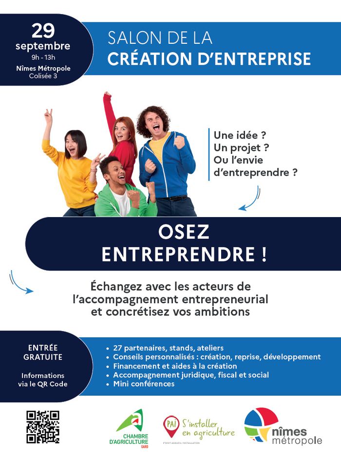 Salon de la création d'entreprise de Nîmes Métropole