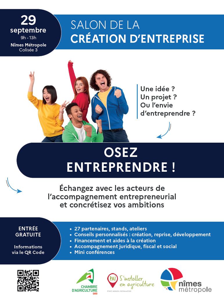 Salon de la création d'entreprise de Nîmes Métropole