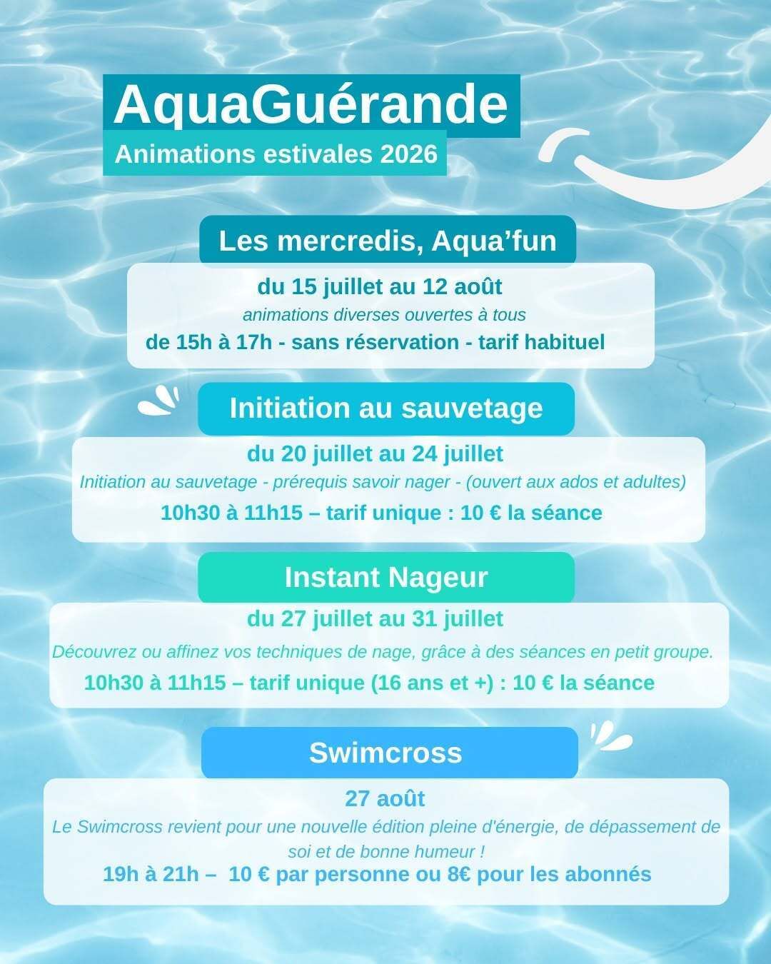 Les mercredis, Aqua'fun
