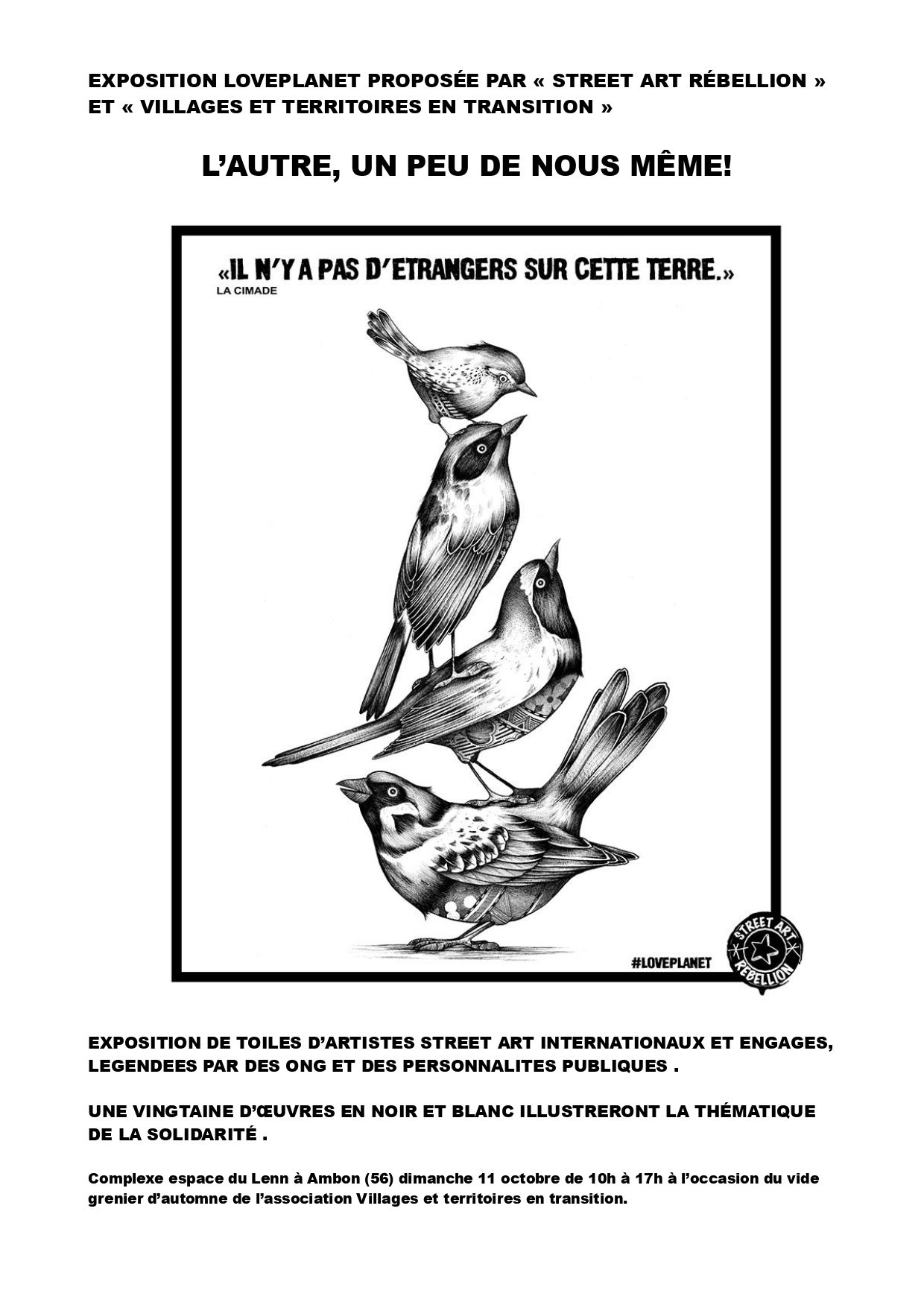 Exposition street art "L'AUTRE, UN PEU DE NOUS MÊME"